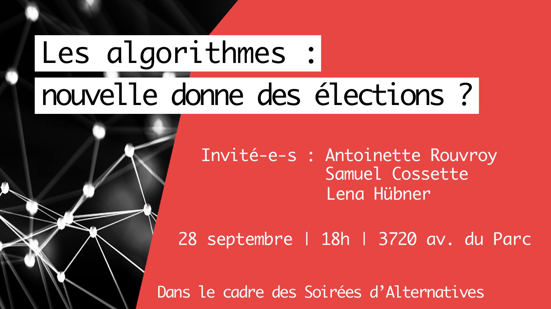 Conférence: Les algorithmes, nouvelle donne des élections?